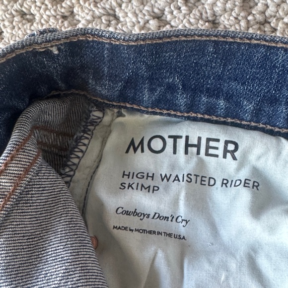 MOTHER High Rise Blue Jeans - Picture 4 of 5